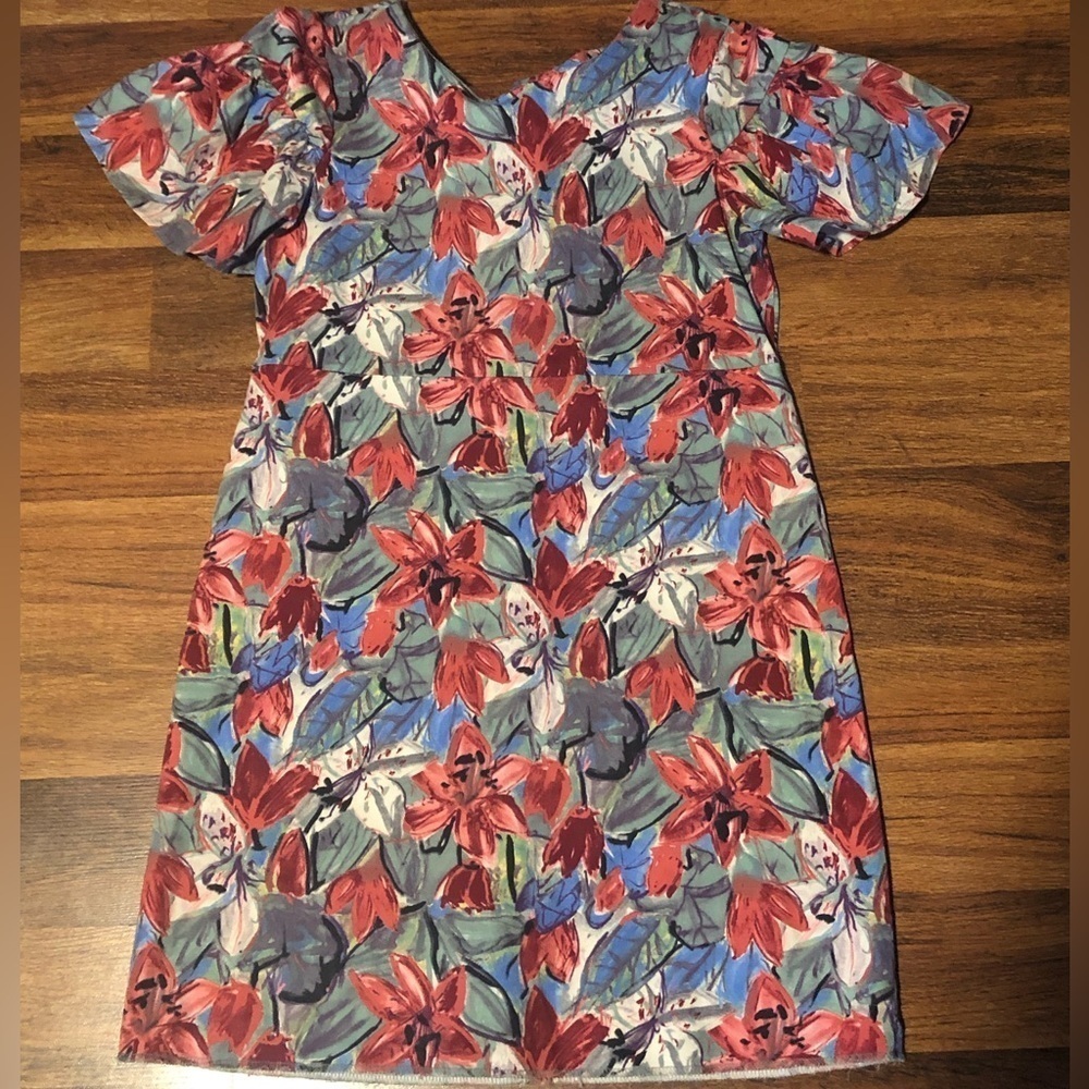 COPY - Women’s Zara Trafaluc collection floral print shirt dress!
